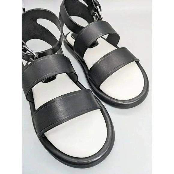 NIB Proenza Schouler Women's Black Leather Caged Sandals Size EU 38 (MSRP $695) - Picture 4 of 10